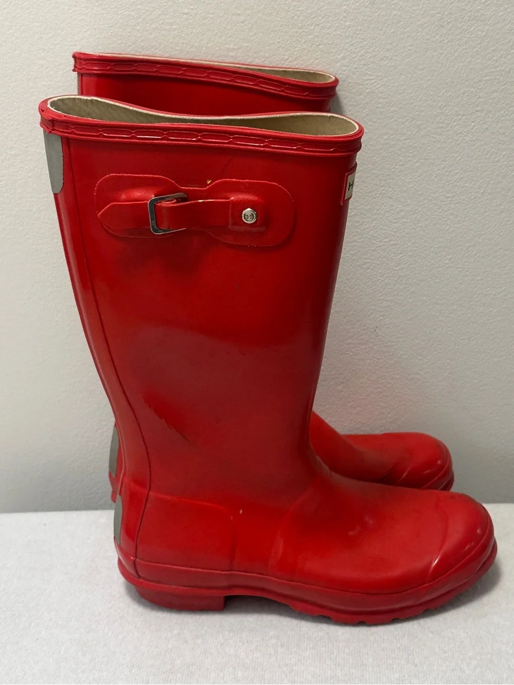 Kids Hunter Rain Boots Girls 7/ Boys 8 Fair Condition See Pictures